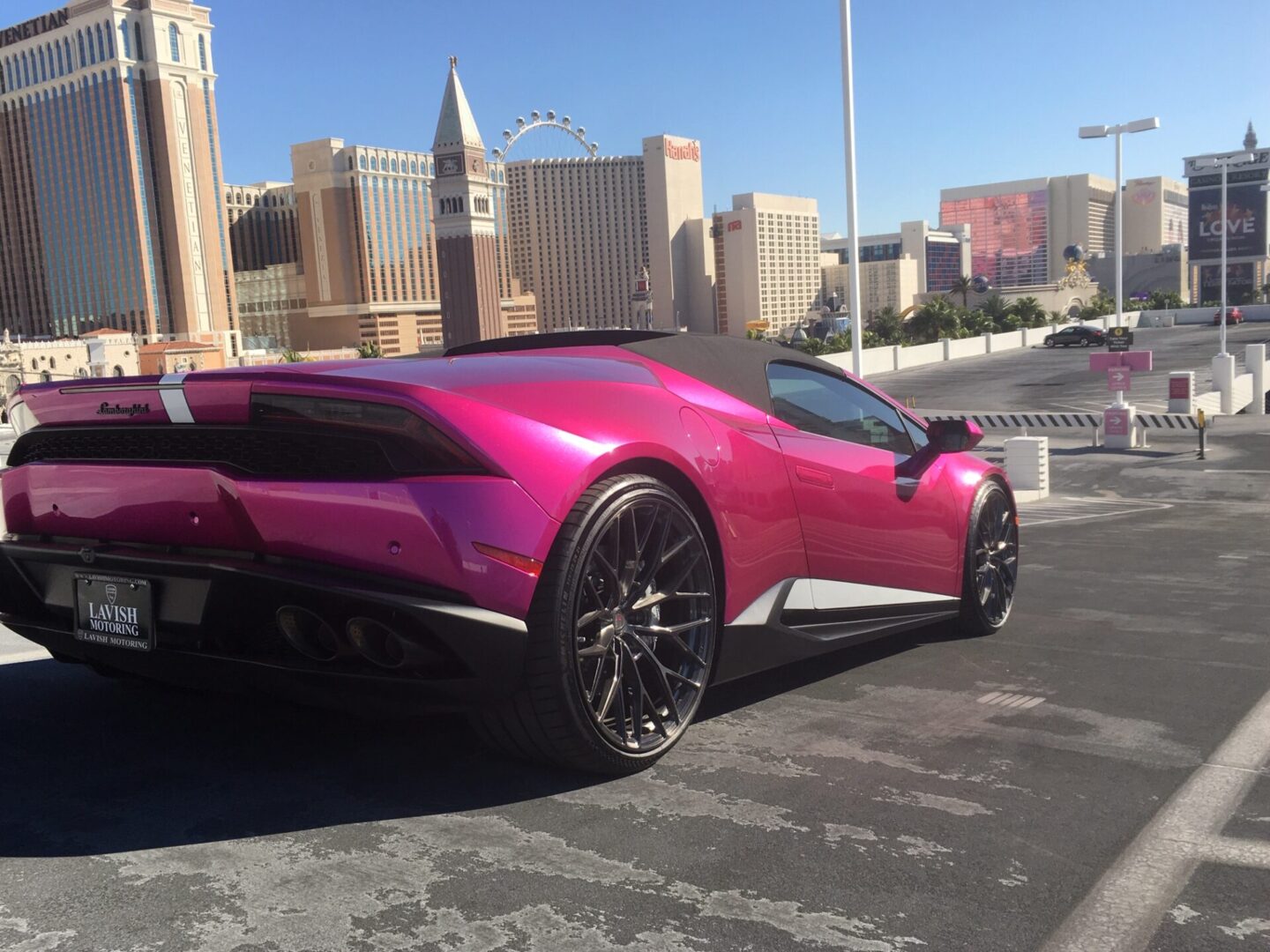 The finished product of an auto wheel customization in Las Vegas, NV